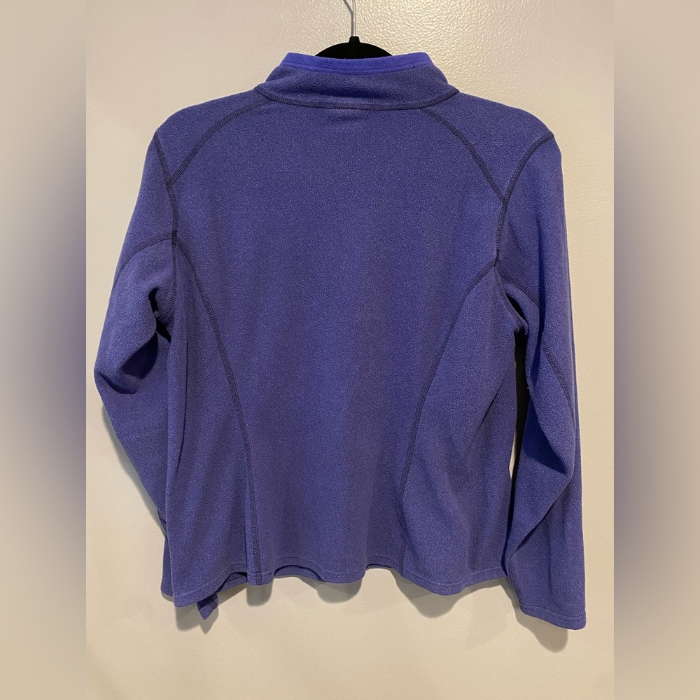 The North Face Jacket Youth Girls XL Purple Fleece Polartec 1/4 Zip Pullover - Picture 3 of 7